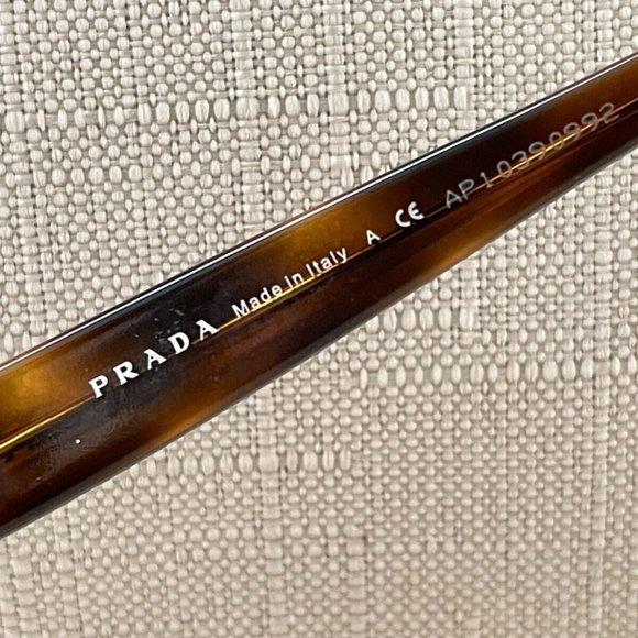 Prada Women Glasses Frame Brown Tortoise VPR 12L 53[]17 7WX-101 Made in Italy - Picture 11 of 11